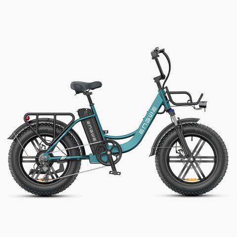 Bicicleta Eléctrica ENGWE L20 Boost - Motor 250W Bateria 48V13Ah Pneus de 20 Polegadas Travões de Disco Mecânicos - Verde