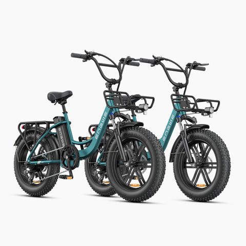 Bicicleta Eléctrica ENGWE L20 Boost - Motor 250W Bateria 48V13Ah Pneus de 20 Polegadas Travões de Disco Mecânicos - Verde