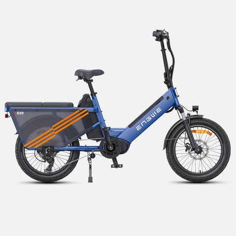 Bicicleta Elétrica ENGWE LE20 EU - Pneus De 20 Polegadas Motor 250W Bateria Dupla 48V38.4AH Travões Hidráulicos - Azul