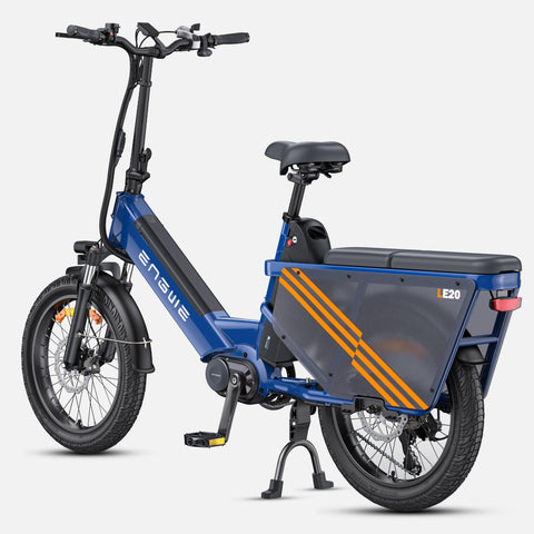 Bicicleta Elétrica ENGWE LE20 EU - Pneus De 20 Polegadas Motor 250W Bateria Dupla 48V38.4AH Travões Hidráulicos - Azul