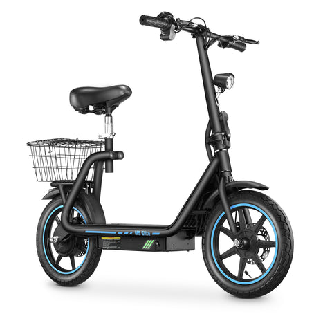 Trotinete Elétrica Honey Whale M5Elite - Potência 500W Bateria 48V13AH Autonomia 45KM Freio de Disco - Preto