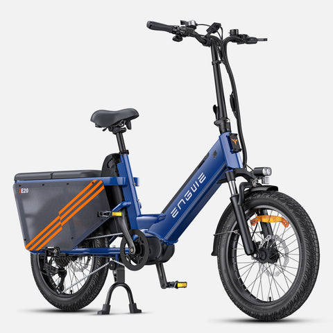 Bicicleta Elétrica ENGWE LE20 EU - Pneus De 20 Polegadas Motor 250W Bateria Dupla 48V38.4AH Travões Hidráulicos - Azul