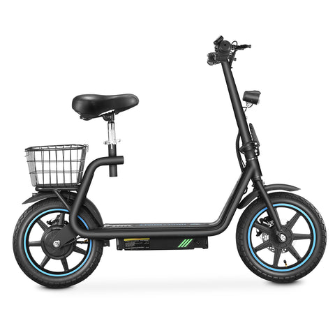 Trotinete Elétrica Honey Whale M5Elite - Potência 500W Bateria 48V13AH Autonomia 45KM Freio de Disco - Preto