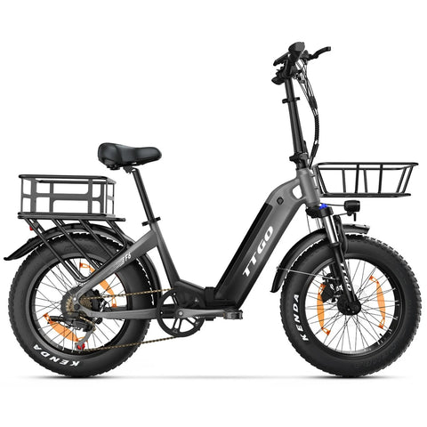 Cesto Traseiro TTGO F6 E-Bike - 470*350*190mm 3.48KG - Preto