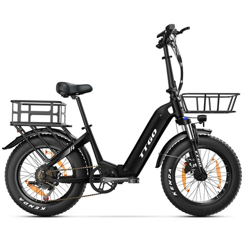 Cesto Traseiro TTGO F6 E-Bike - 470*350*190mm 3.48KG - Preto