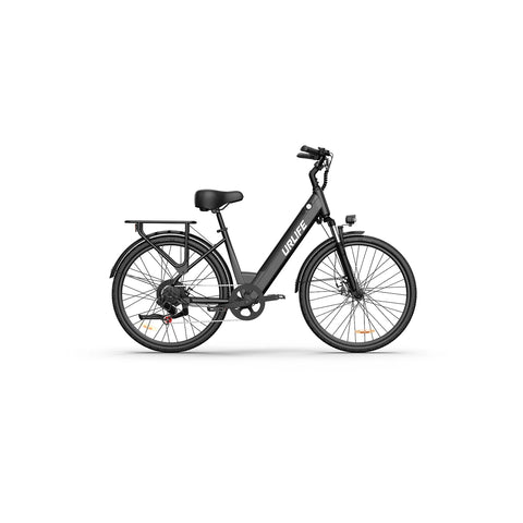 E-bike URLIFE E26 - Motor 250W Bateria 36V 13Ah Pneus de 26 Polegadas Freio a Disco - Preto