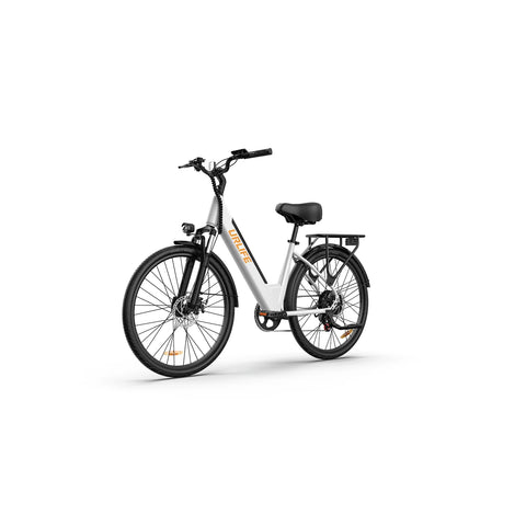 E-bike URLIFE E26 - Motor 250W Bateria 36V 13Ah Pneus de 26 Polegadas Freio a Disco - Branco
