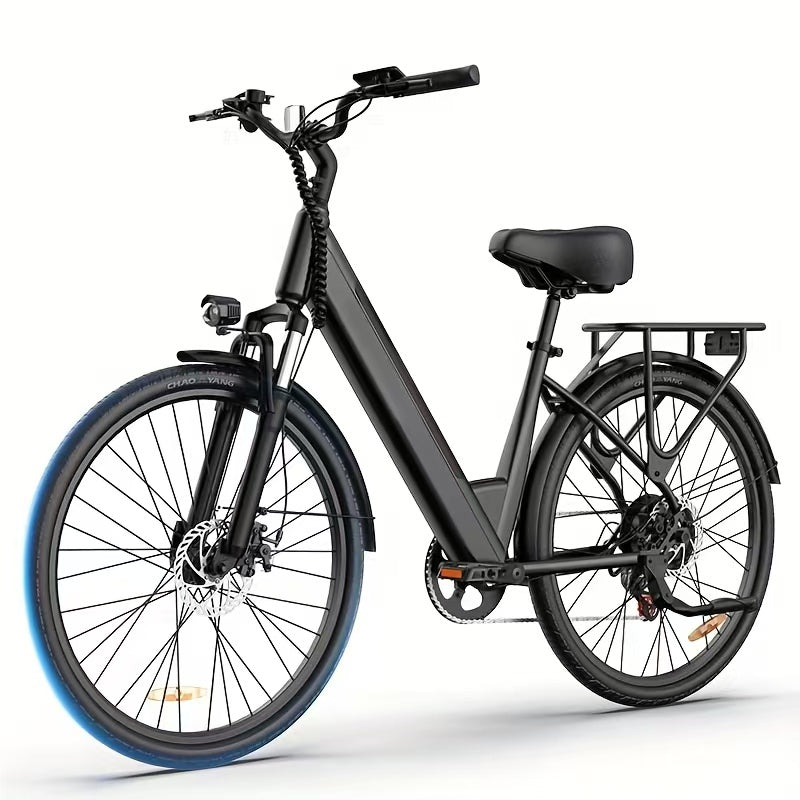 E-bike URLIFE E26 - Motor 250W Bateria 36V 13Ah Pneus de 26 Polegadas Freio a Disco - Preto