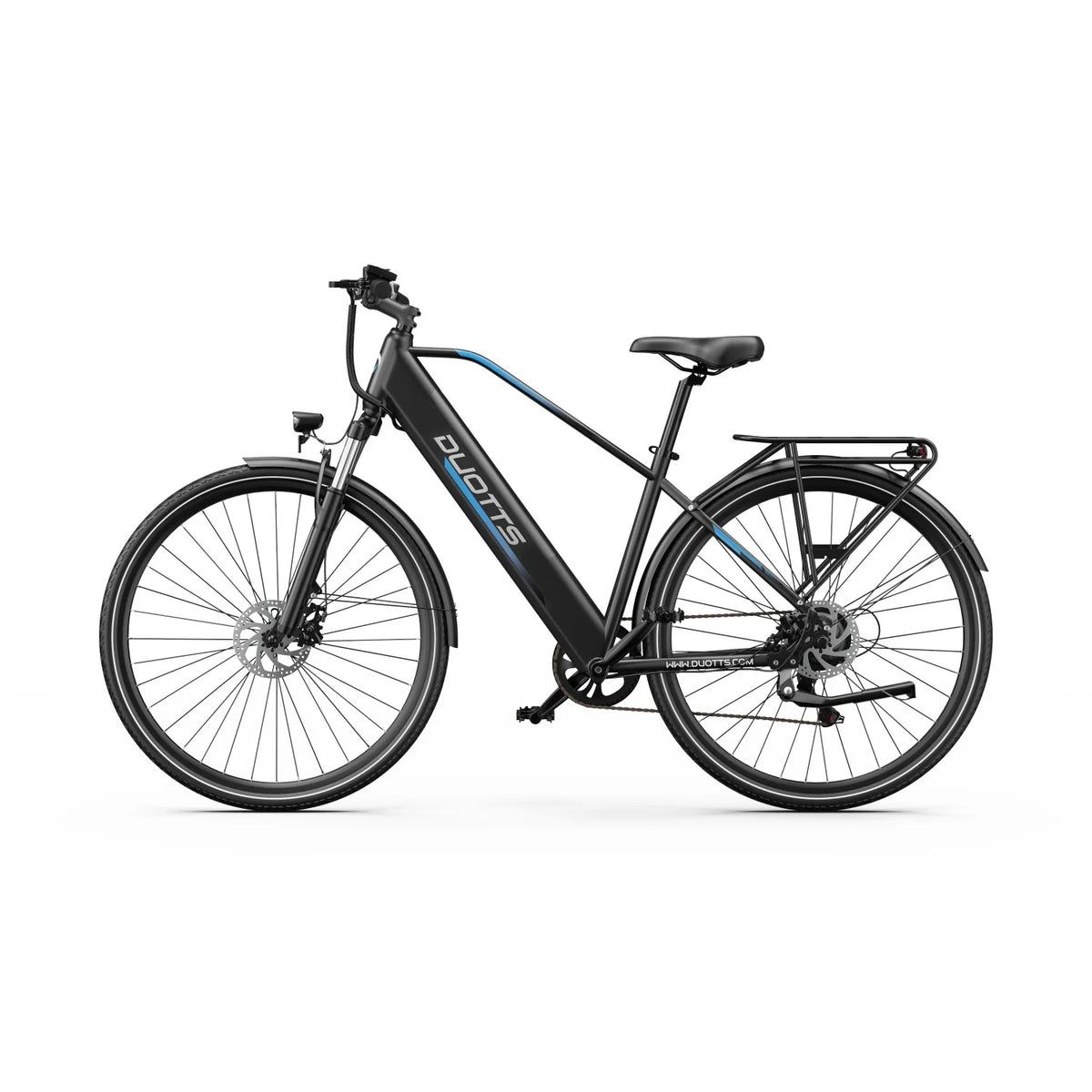 Bicicleta Elétrica Duotts C29 Lite - Motor 250W Bateria 36V13AH Pneus De 27.5” Travões A Disco - Azul Preto