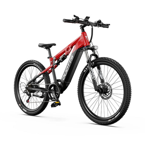 Bicicleta Elétrica Duotts E29 - Motor 250W Bateria 48V13.5AH Travões Hidráulicos - Preto Vermelho