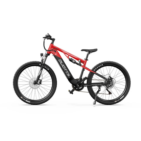 Bicicleta Elétrica Duotts E29 - Motor 250W Bateria 48V13.5AH Travões Hidráulicos - Preto Vermelho