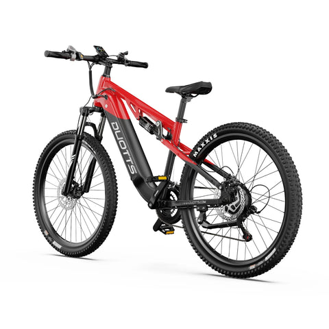 Bicicleta Elétrica Duotts E29 - Motor 250W Bateria 48V13.5AH Travões Hidráulicos - Preto Vermelho