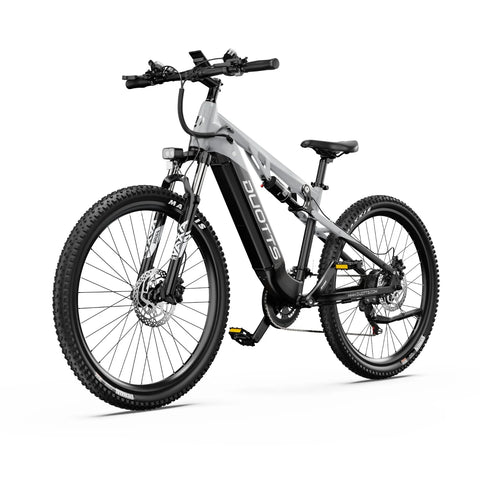 Bicicleta Elétrica Duotts E29 - Motor 250W Bateria 48V13.5AH Travões Hidráulicos - Branco prateado