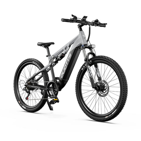 Bicicleta Elétrica Duotts E29 - Motor 250W Bateria 48V13.5AH Travões Hidráulicos - Branco prateado
