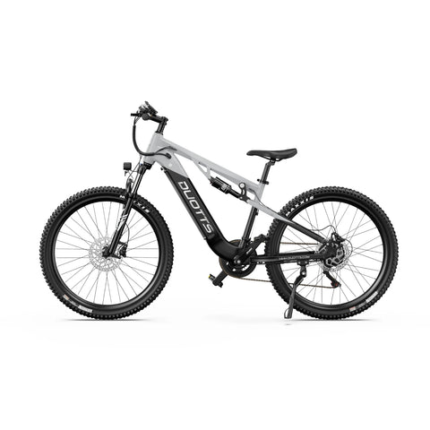Bicicleta Elétrica Duotts E29 - Motor 250W Bateria 48V13.5AH Travões Hidráulicos - Branco prateado