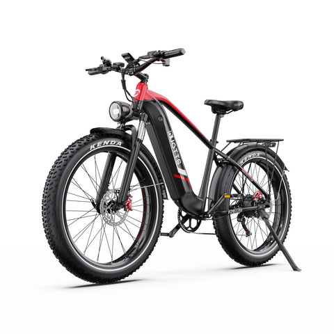 Bicicleta Elétrica Duotts F26 Lite - Motor 500W Bateria 48V18Ah Pneus De 26” Travões Hidráulicos - Preto Vermelho