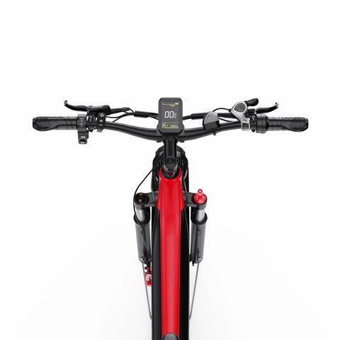 Bicicleta Elétrica Duotts F26 Lite - Motor 500W Bateria 48V18Ah Pneus De 26” Travões Hidráulicos - Preto Vermelho