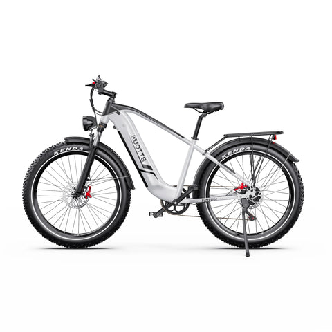Bicicleta Elétrica Duotts F26 Lite - Motor 500W Bateria 48V18Ah Pneus De 26” Travões Hidráulicos - Prata Branca