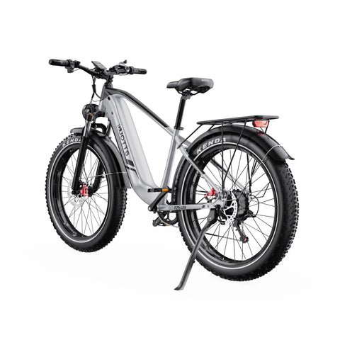 Bicicleta Elétrica Duotts F26 Lite - Motor 500W Bateria 48V18Ah Pneus De 26” Travões Hidráulicos - Prata Branca