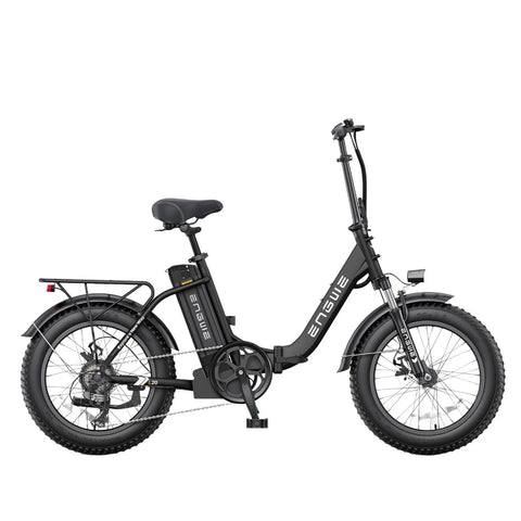 Bicicleta Elétrica ENGWE L20 2.0 - Motor 750W Bateria 52V13AH Pneus De 20 Polegadas Travões De Disco Mecânicos - Preto
