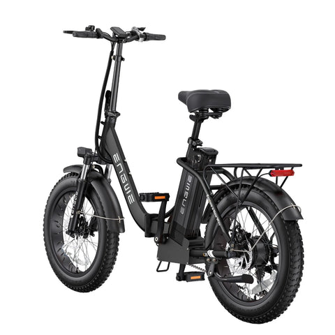 Bicicleta Elétrica ENGWE L20 2.0 - Motor 750W Bateria 52V13AH Pneus De 20 Polegadas Travões De Disco Mecânicos - Preto