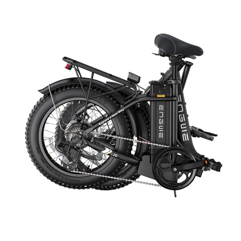 Bicicleta Elétrica ENGWE L20 2.0 - Motor 750W Bateria 52V13AH Pneus De 20 Polegadas Travões De Disco Mecânicos - Preto