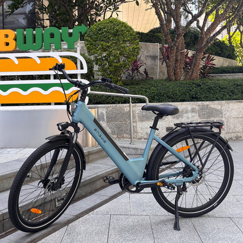 ENGWE P275 SE E-bike - Motor 250W Bateria 468Wh  Pneus De 27.5 Polegadas  Travão Hidráulico - Azul