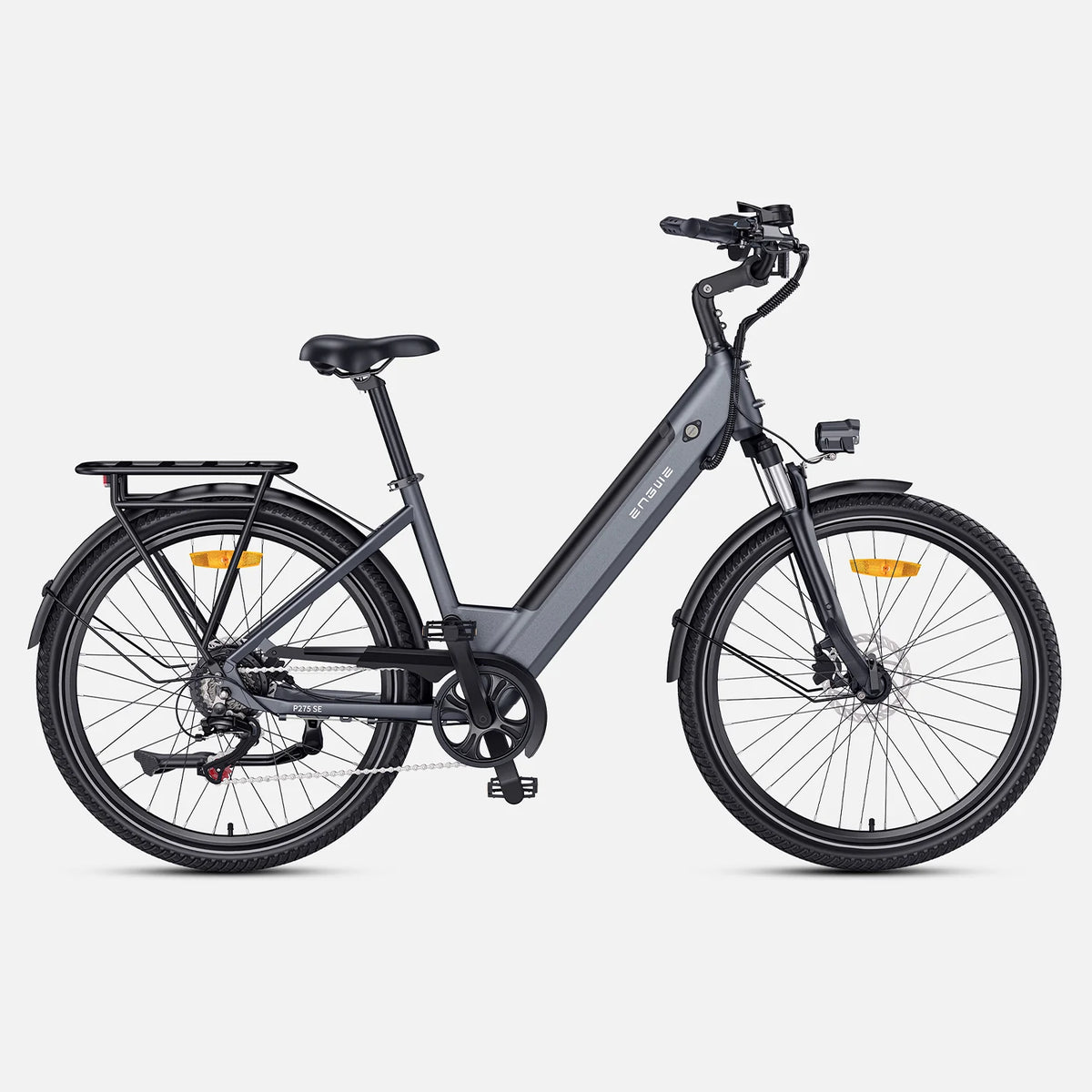 ENGWE P275 SE E-bike - Motor 250W Bateria 468Wh  Pneus De 27.5 Polegadas  Travão Hidráulico - Cinza