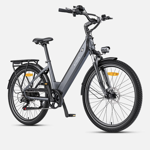 ENGWE P275 SE E-bike - Motor 250W Bateria 468Wh  Pneus De 27.5 Polegadas  Travão Hidráulico - Cinza