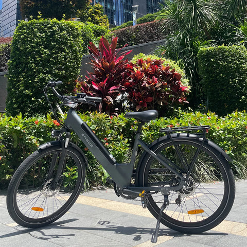 ENGWE P275 SE E-bike - Motor 250W Bateria 468Wh  Pneus De 27.5 Polegadas  Travão Hidráulico - Cinza