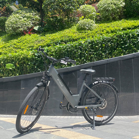 ENGWE P275 SE E-bike - Motor 250W Bateria 468Wh  Pneus De 27.5 Polegadas  Travão Hidráulico - Cinza