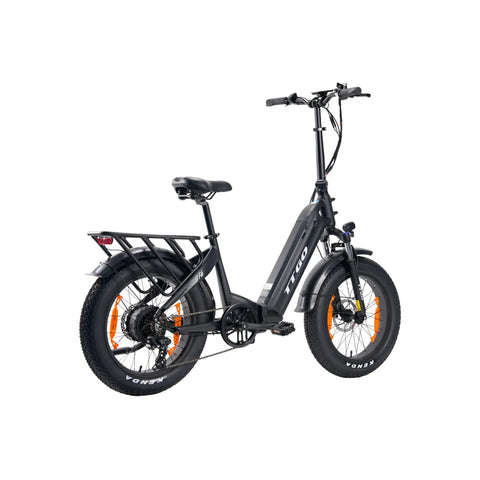 E-bike TTGO F6 - Motor 250W Bateria 36V25AH Pneus De 20 Polegadas Freios A Disco Hidráulicos - Preta
