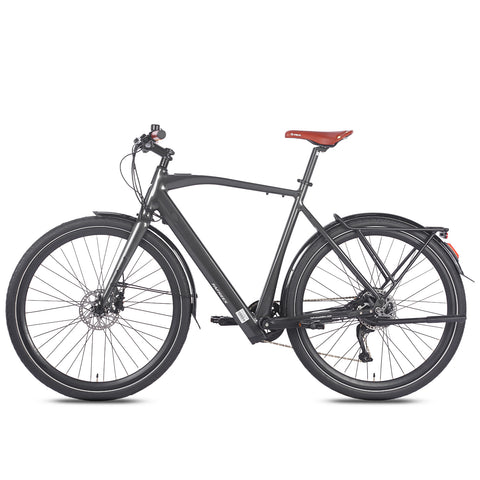 FAFREES F700M Bicicleta Elétrica - Motor 250W Bateria 36V10AH Freio Hidráulico Quadro em Alumínio - preta