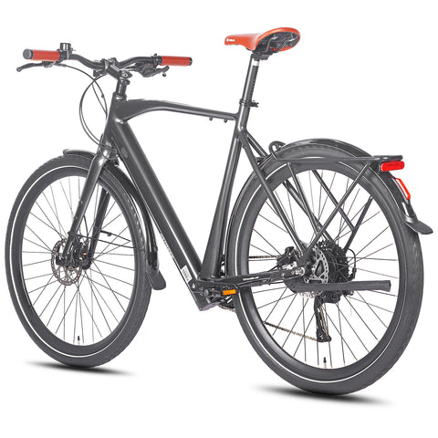 FAFREES F700M Bicicleta Elétrica - Motor 250W Bateria 36V10AH Freio Hidráulico Quadro em Alumínio - preta