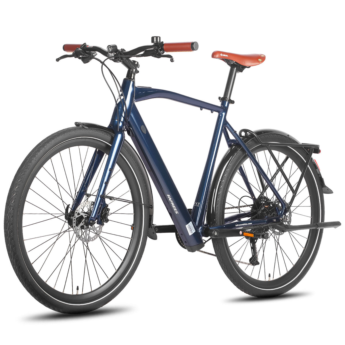 FAFREES F700M Bicicleta Elétrica - Motor 250W Bateria 36V10AH Freio Hidráulico Quadro em Alumínio - Azul