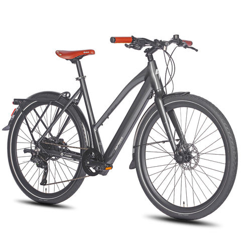 FAFREES F700W Urbana Bicicleta Elétrica - Motor 250W Bateria 36V10AH Quadro em Alumínio - preta