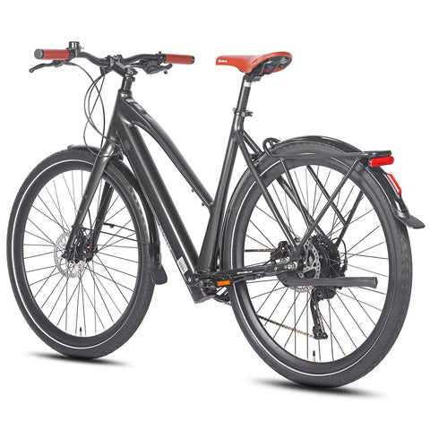 FAFREES F700W Urbana Bicicleta Elétrica - Motor 250W Bateria 36V10AH Quadro em Alumínio - preta