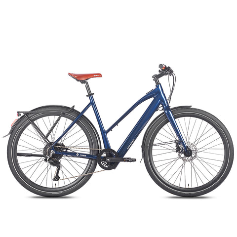 FAFREES F700W Urbana Bicicleta Elétrica - Motor 250W Bateria 36V10AH Quadro em Alumínio - Azul