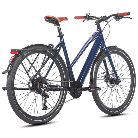 FAFREES F700W Urbana Bicicleta Elétrica - Motor 250W Bateria 36V10AH Quadro em Alumínio - Azul