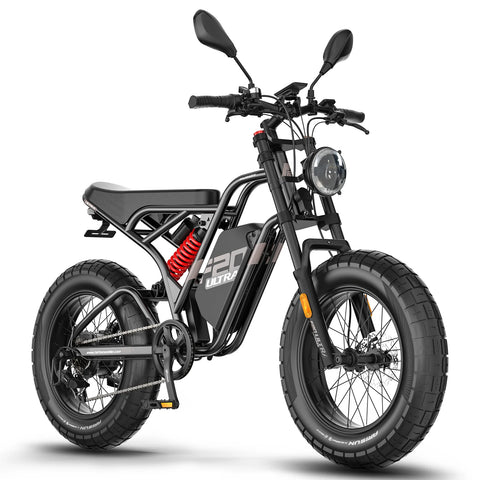 E-bike FAFREES F20 Ultra Atualizado - Motor 750W Bateria 48V25AH Pneus De 20 Polegadas - Preta