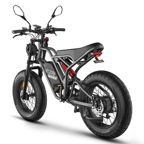 E-bike FAFREES F20 Ultra Atualizado - Motor 750W Bateria 48V25AH Pneus De 20 Polegadas - Cinza