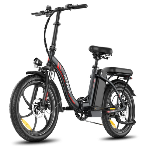 Bicicleta Elétrica FAFREES F20+ Pro - Motor 250W Bateria 36V22.5Ah Pneus De 20 Polegadas Travões De Disco Mecânicos - Preto