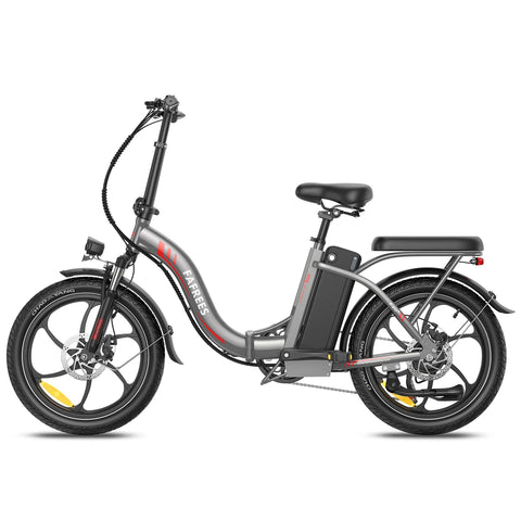 Bicicleta Elétrica FAFREES F20+ - Motor 250W Bateria 36V20Ah Pneus De 20 Polegadas Travões De Disco Mecânicos - Cinza
