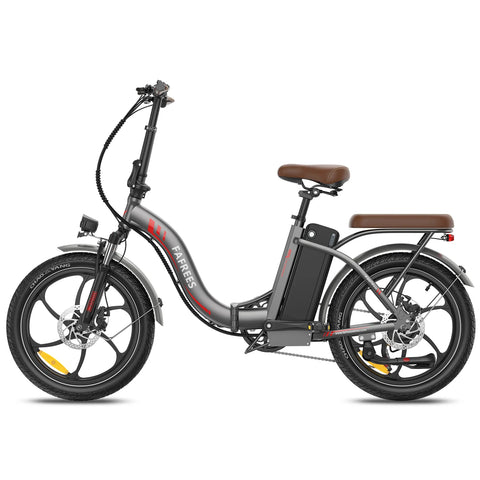 Bicicleta Elétrica FAFREES F20+ Pro - Motor 250W Bateria 36V22.5Ah Pneus De 20 Polegadas Travões De Disco Mecânicos - Cinza