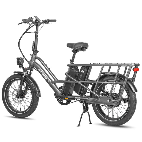 FAFREES FF20 CUV Bicicleta Elétrica - Motor 250W Bateria 48V24Ah 20 Polegadas Pneu Travões Disco Hidráulicos - Cinza Gunmetal