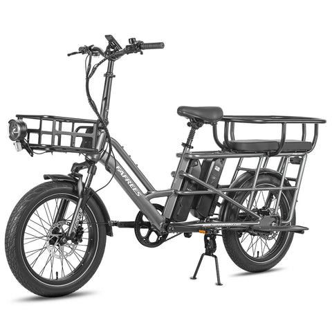 FAFREES FF20 CUV Bicicleta Elétrica - Motor 250W Bateria 48V24Ah 20 Polegadas Pneu Travões Disco Hidráulicos - Cinza Gunmetal