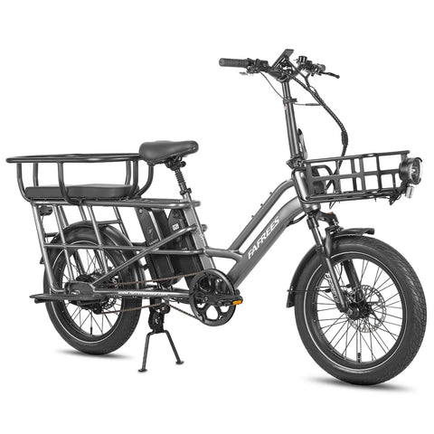 FAFREES FF20 CUV Bicicleta Elétrica - Motor 250W Bateria 48V24Ah 20 Polegadas Pneu Travões Disco Hidráulicos - Cinza Gunmetal