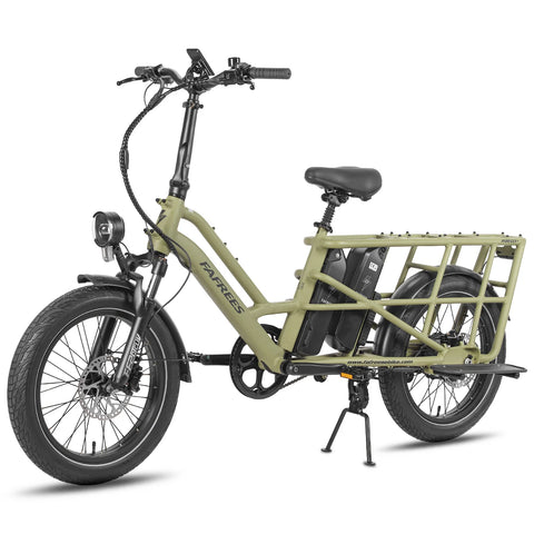 FAFREES FF20 CUV Bicicleta Elétrica - Motor 250W Bateria 48V24Ah 20 Polegadas Pneu Travões Disco Hidráulicos - Verde