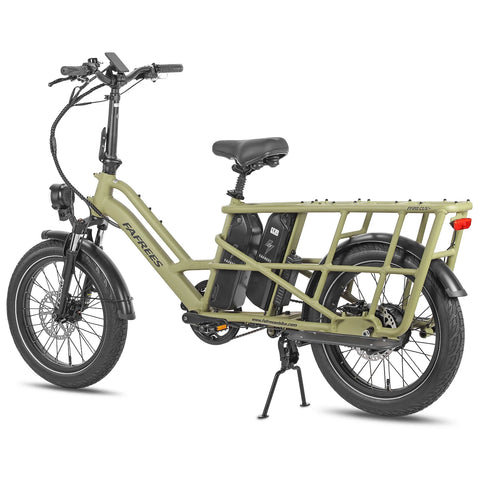 FAFREES FF20 CUV Bicicleta Elétrica - Motor 250W Bateria 48V24Ah 20 Polegadas Pneu Travões Disco Hidráulicos - Verde