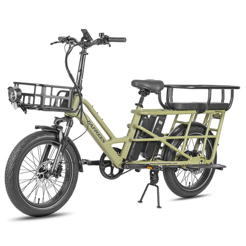 FAFREES FF20 CUV Bicicleta Elétrica - Motor 250W Bateria 48V24Ah 20 Polegadas Pneu Travões Disco Hidráulicos - Verde